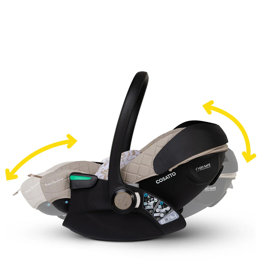 Cosatto Ultimate Wow 3 All Stage Family Rotate & Recline 2 Base Bundle Whisper