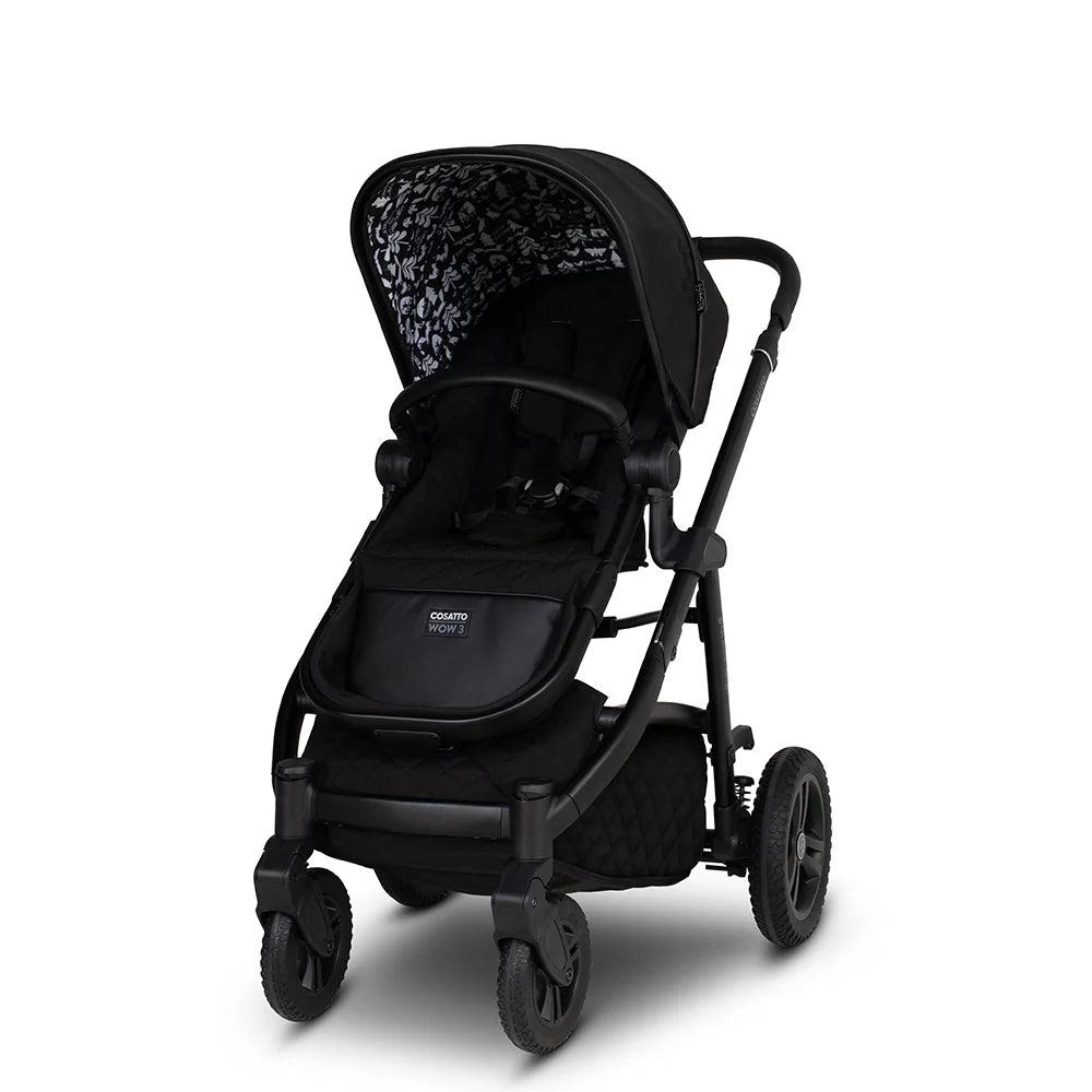 Cosatto Ultimate Wow 3 All Stage Family Rotate & Recline 2 Base Bundle Silhouette