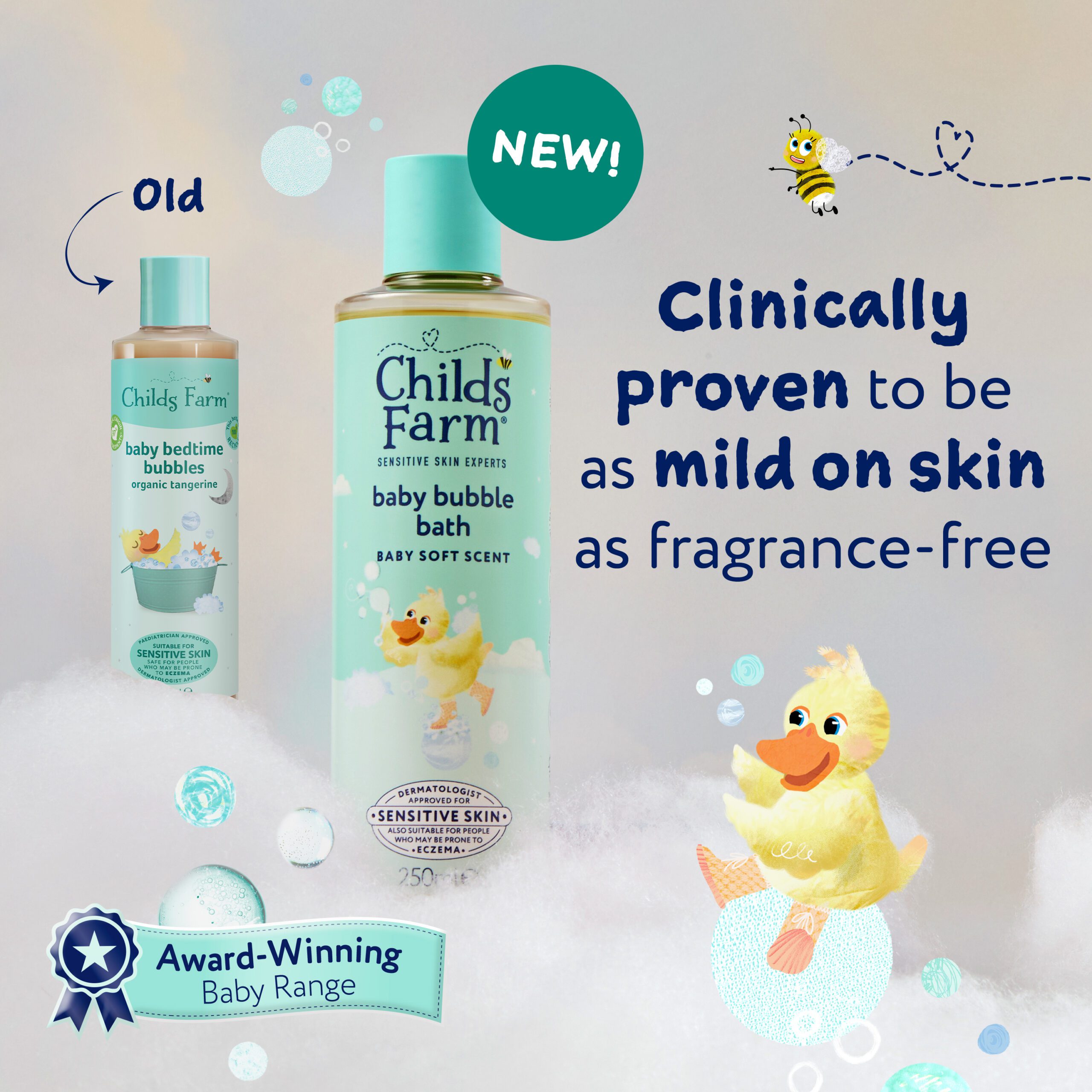 Childs Farm Baby Bubble Bath, Baby Soft Scent 250ml