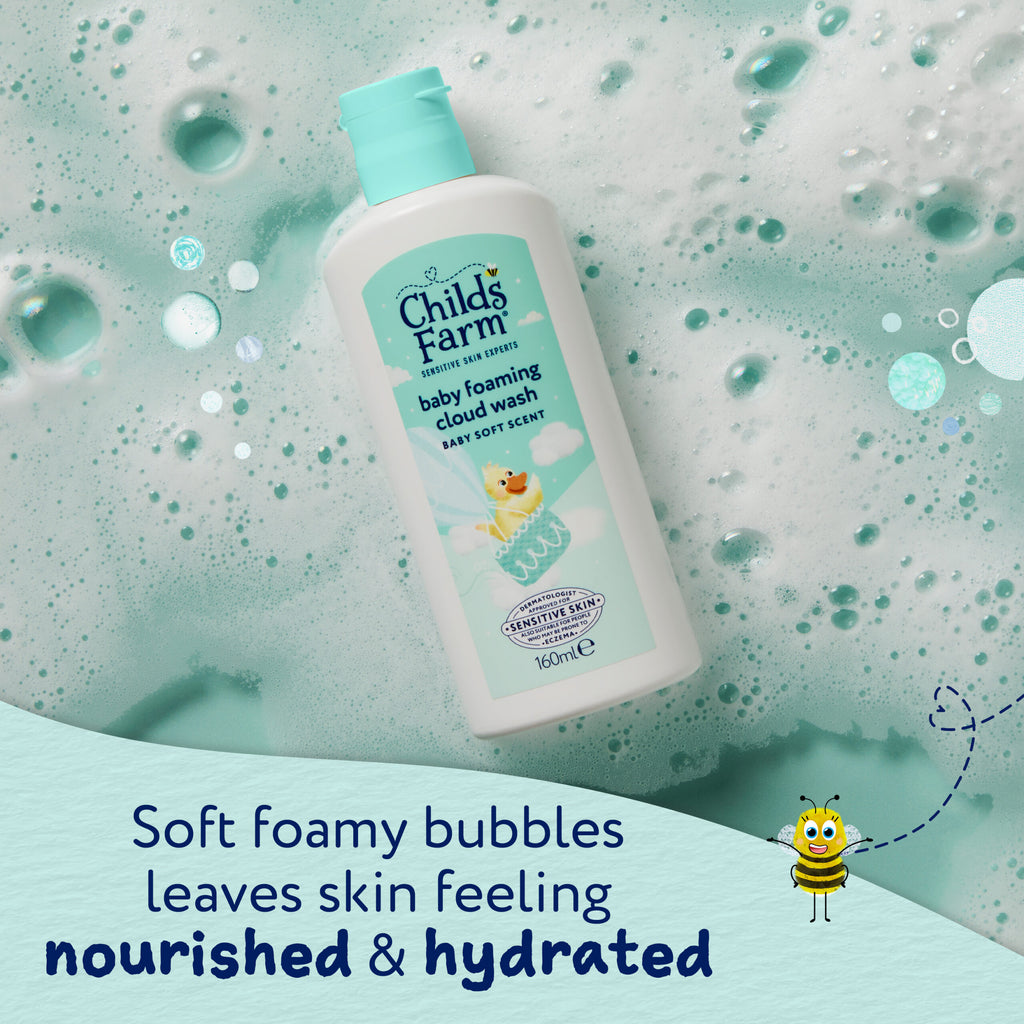 Childs Farm Baby Foaming Cloud Wash, Baby Soft Scent 160ml