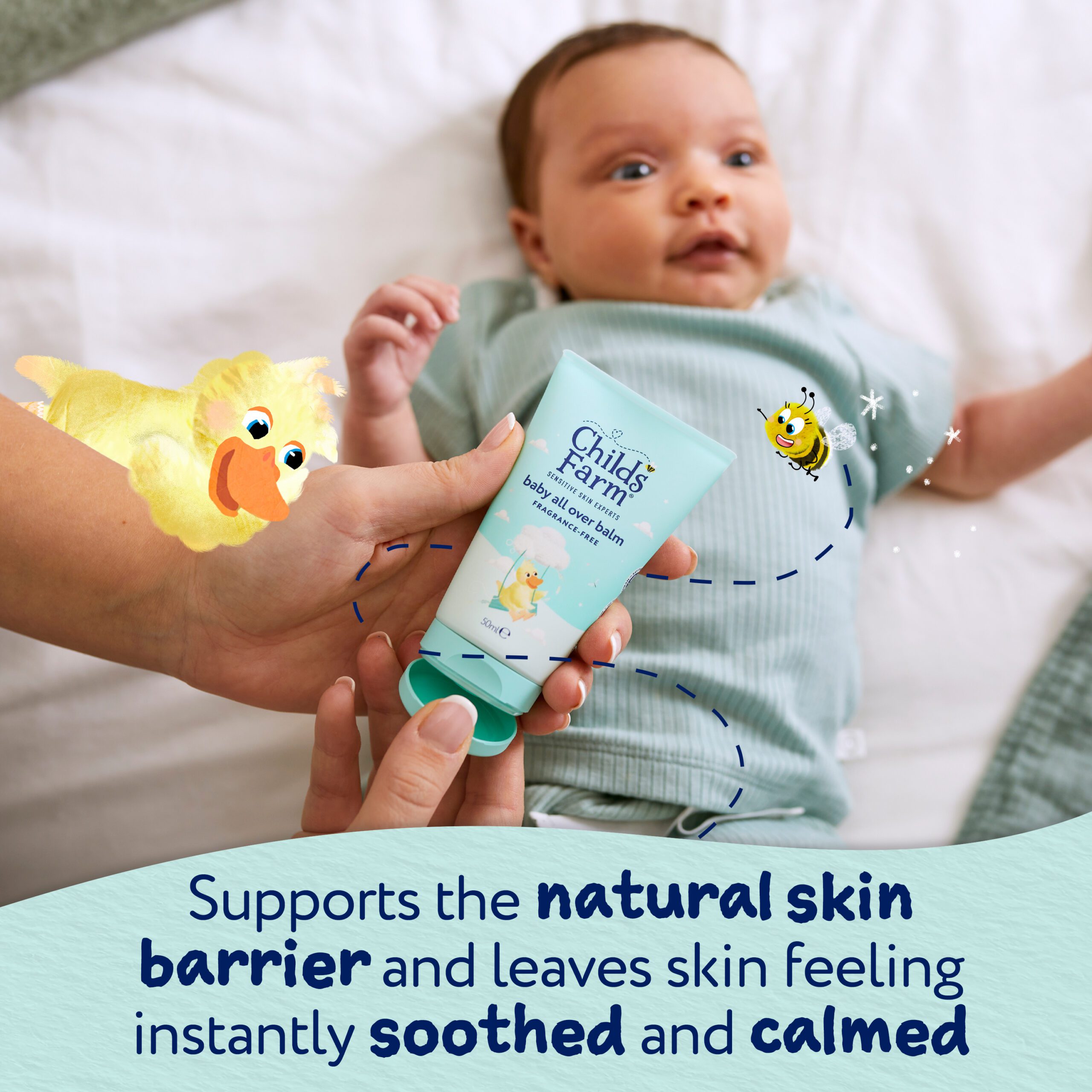Childs Farm Baby All Over Balm, Fragrance-Free 50ml