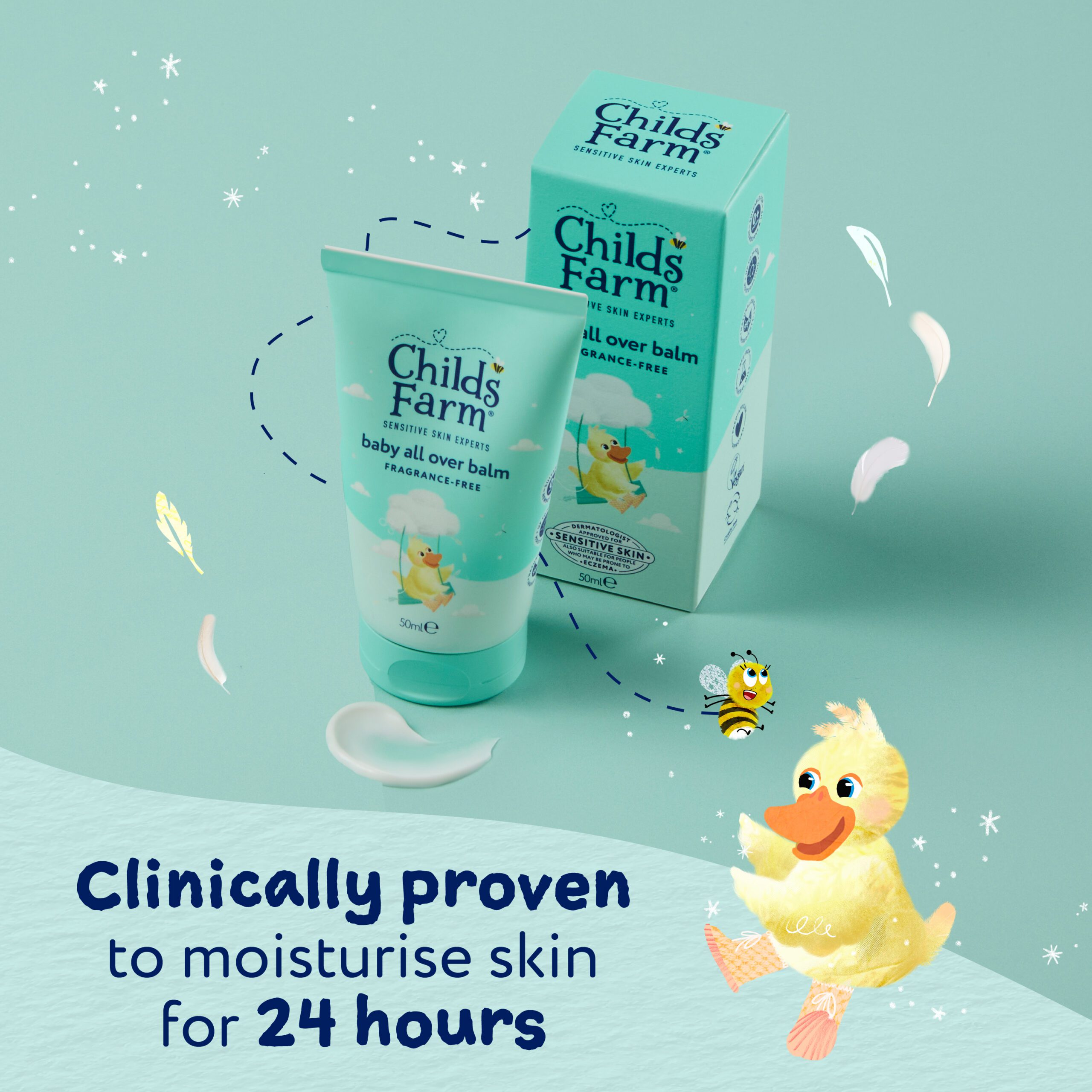 Childs Farm Baby All Over Balm, Fragrance-Free 50ml