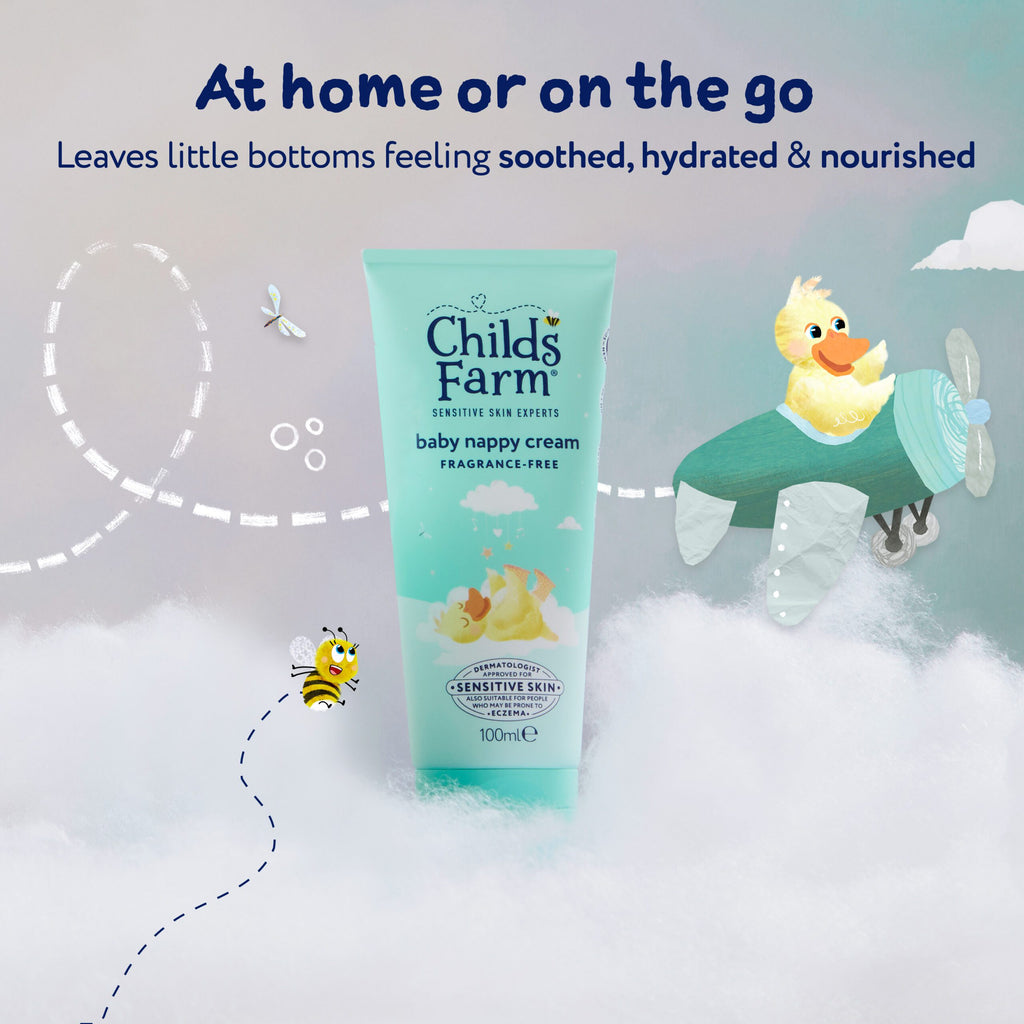 Childs Farm Baby Nappy Cream, Fragrance-Free 100ml