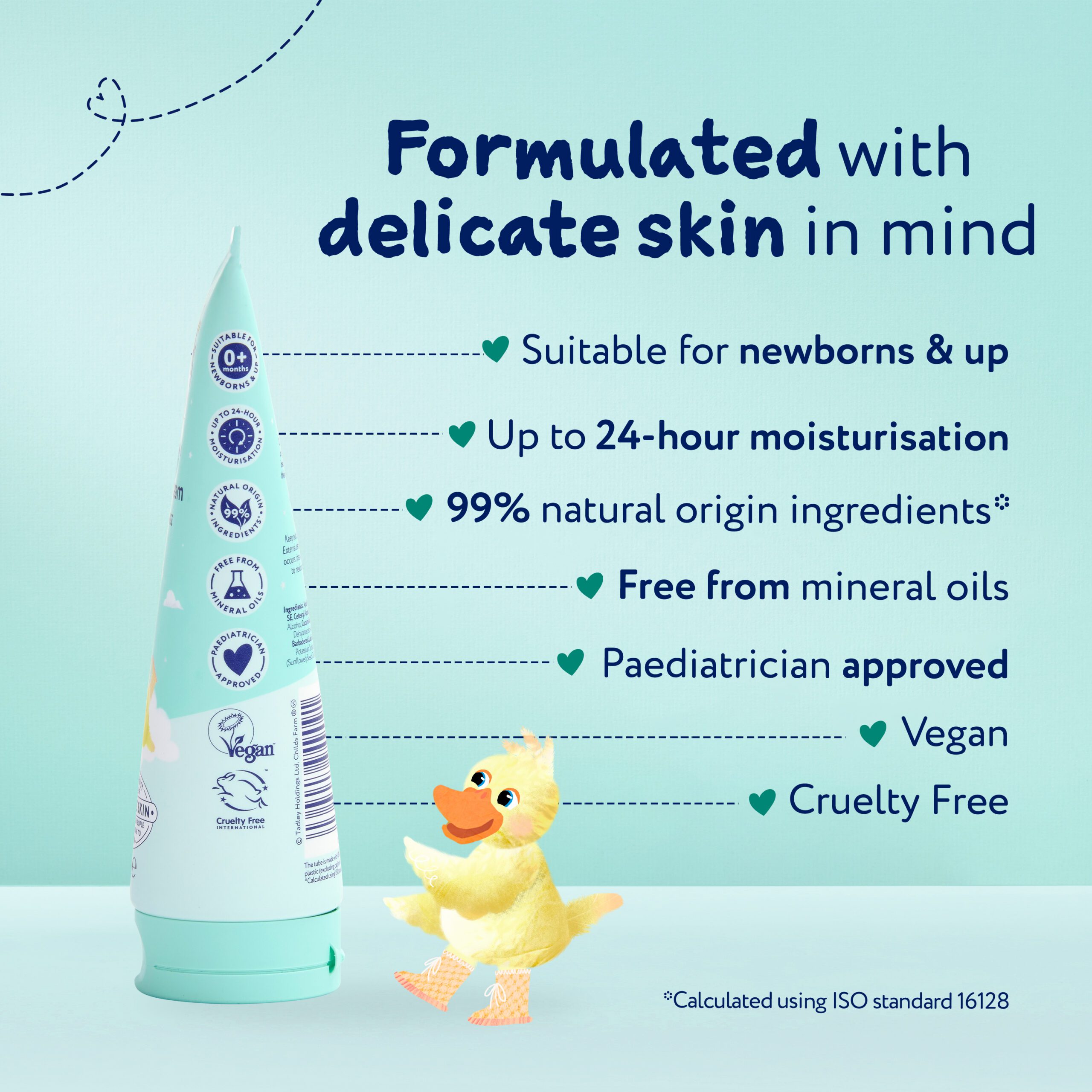 Childs Farm Baby Nappy Cream, Fragrance-Free 100ml