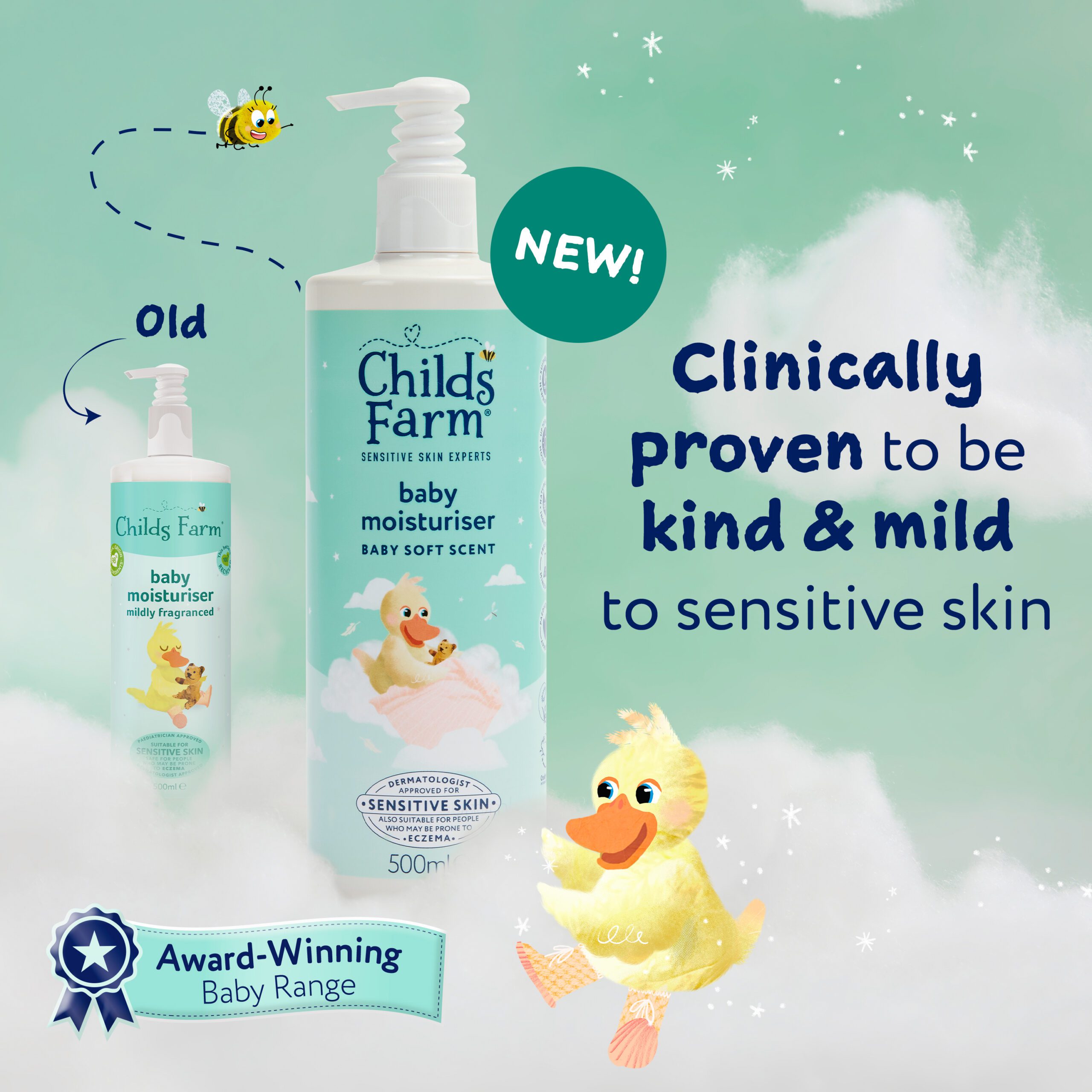 Childs Farm Baby Moisturiser, Baby Soft Scent 500ml