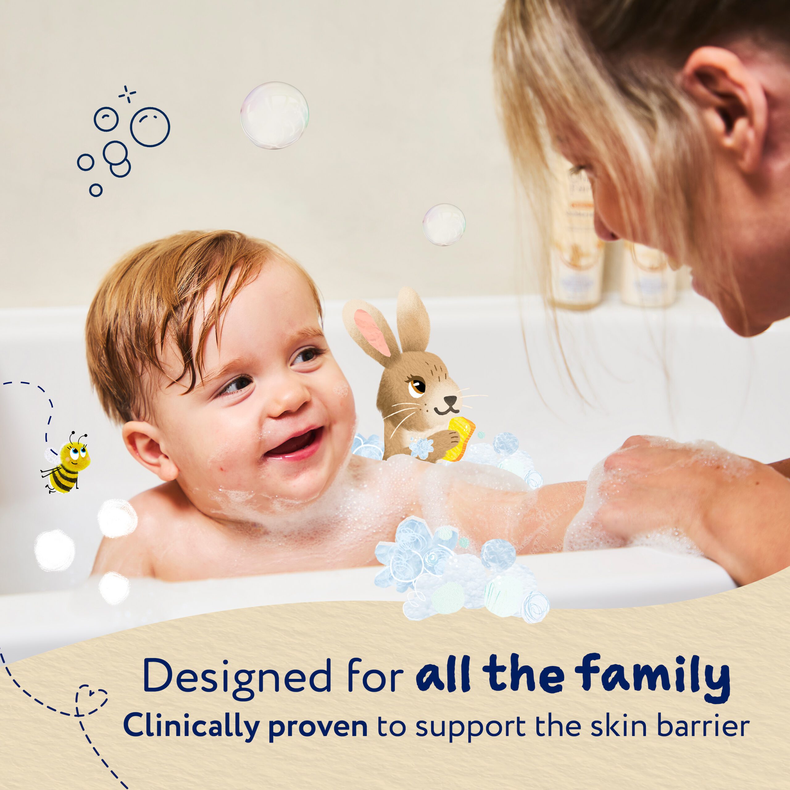 Childs Farm OatDerma Bubble Bath, fragrance free, 250ml