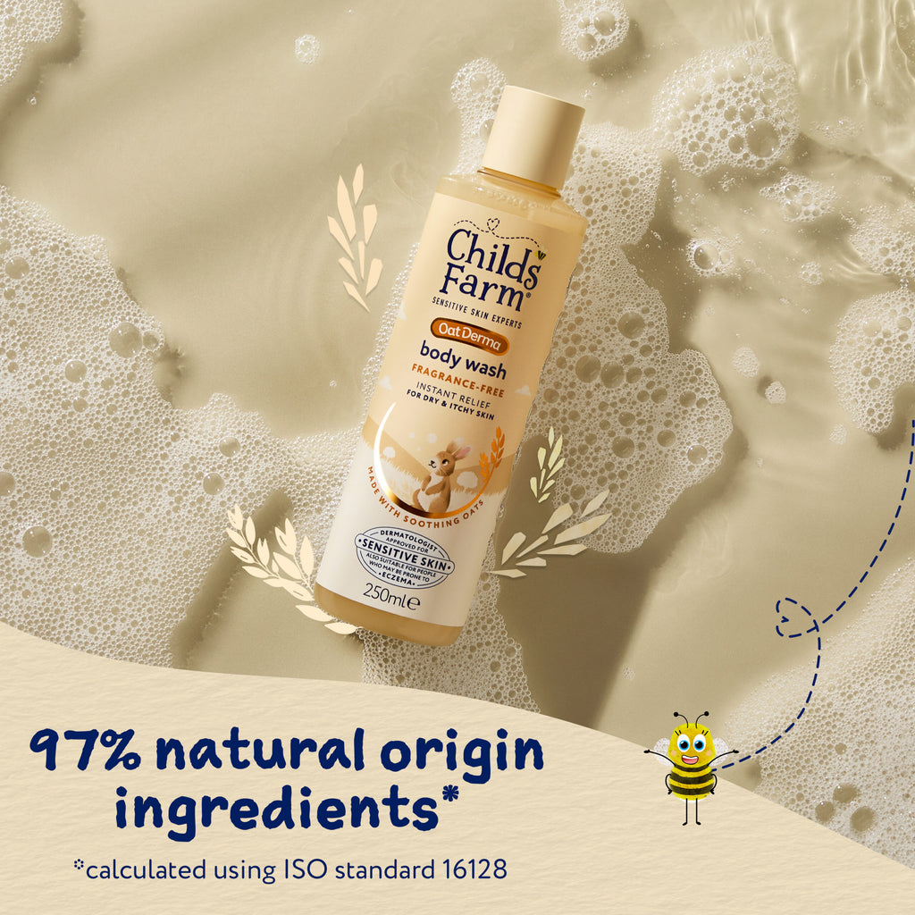 Childs Farm OatDerma Body Wash, fragrance free, 250ml