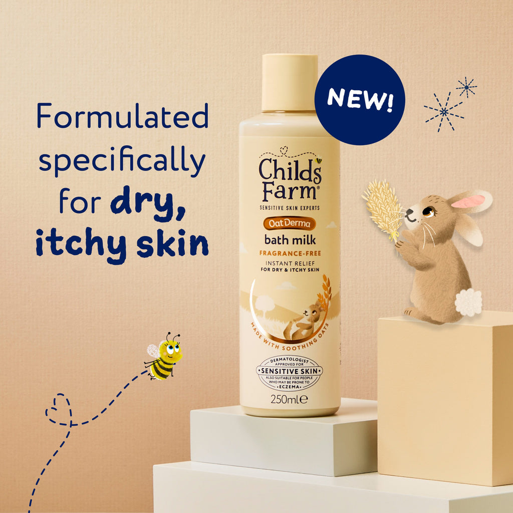 Childs Farm OatDerma Bath Milk, fragrance free, 250ml
