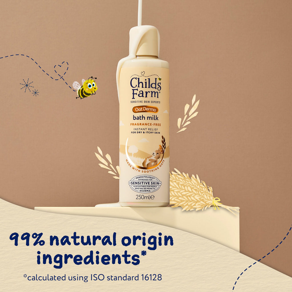 Childs Farm OatDerma Bath Milk, fragrance free, 250ml