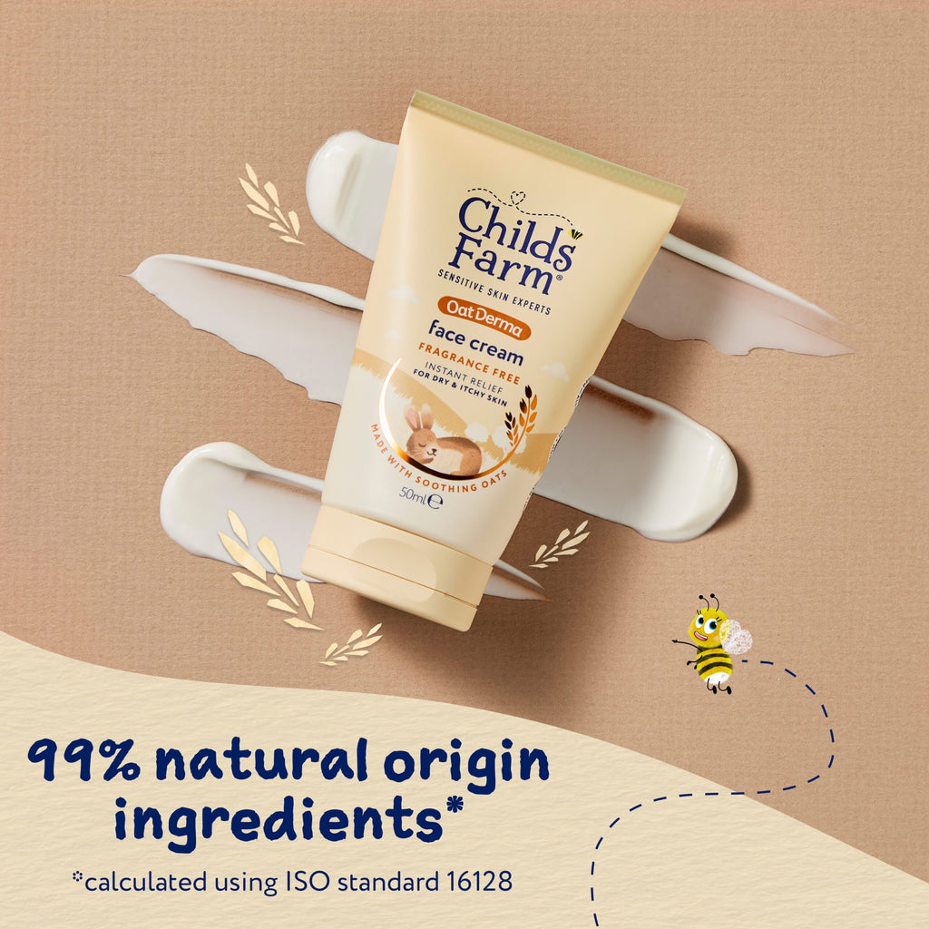 Childs Farm OatDerma Face Cream, fragrance free, 50ml