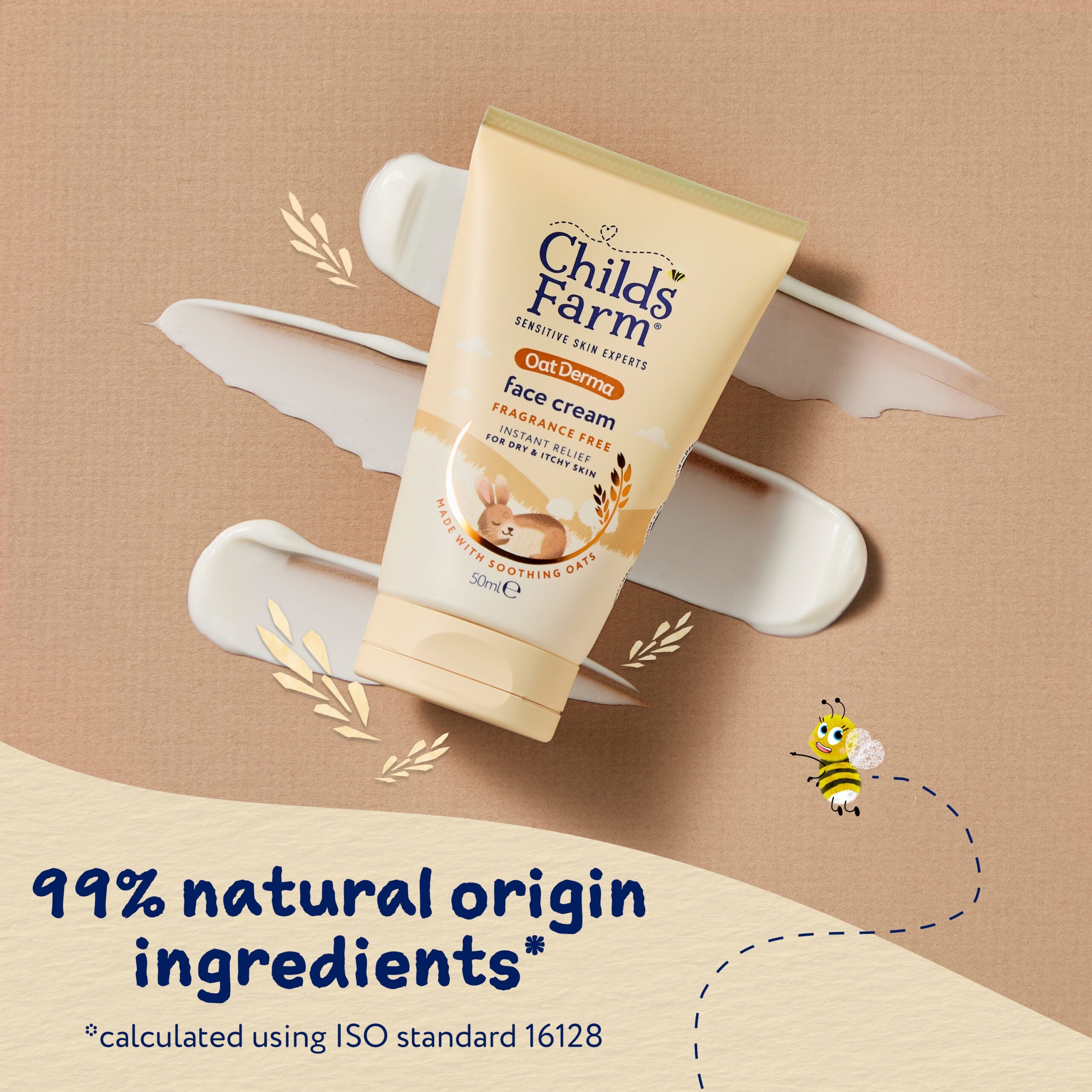 Childs Farm OatDerma Face Cream, fragrance free, 50ml