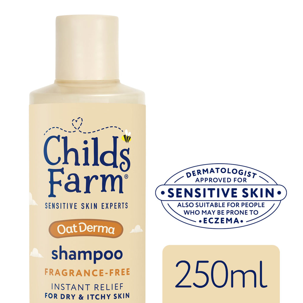 Childs Farm OatDerma Shampoo, fragrance free, 250ml