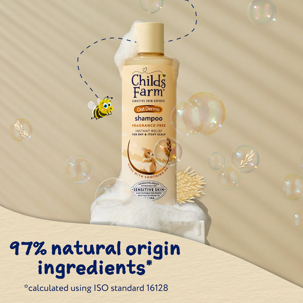 Childs Farm OatDerma Shampoo, fragrance free, 250ml