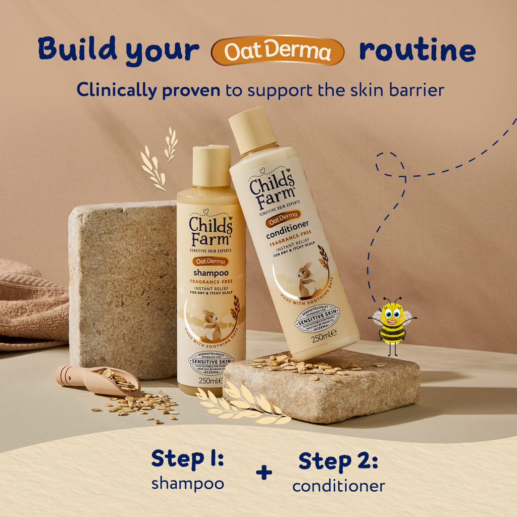 Childs Farm OatDerma Shampoo, fragrance free, 250ml