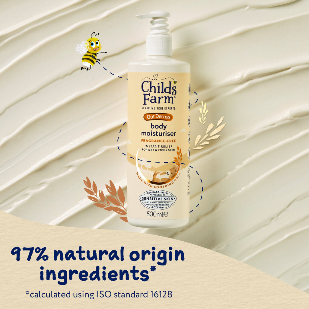 Childs Farm OatDerma Body Moisturiser, fragrance free, 500ml