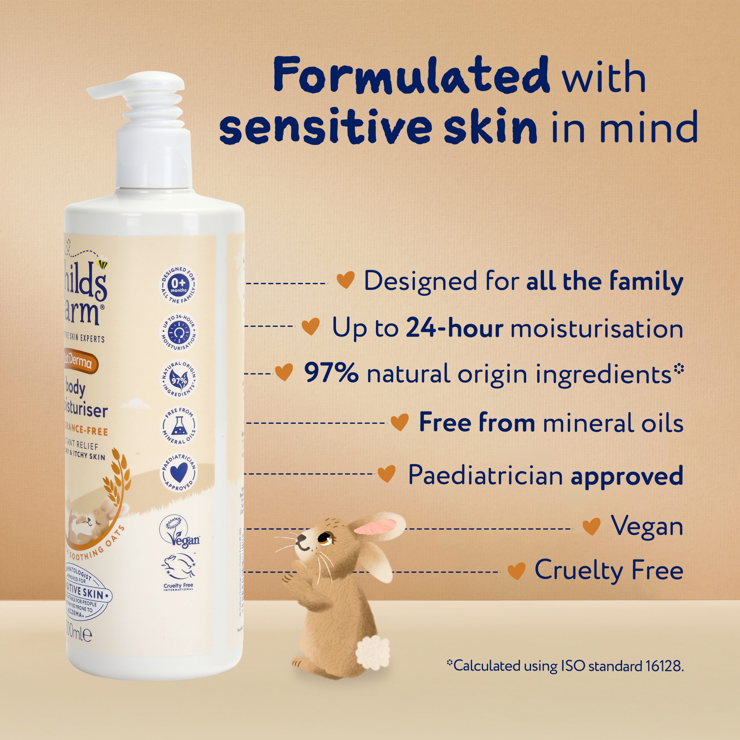 Childs Farm OatDerma Body Moisturiser, fragrance free, 500ml