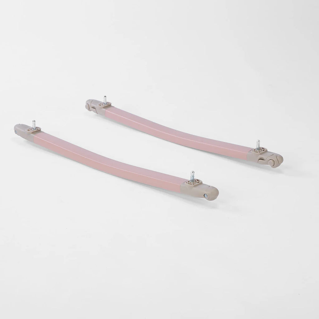 Tutti Bambini CoZee Air 2 Bedside Crib - Drifted Oak / Blush