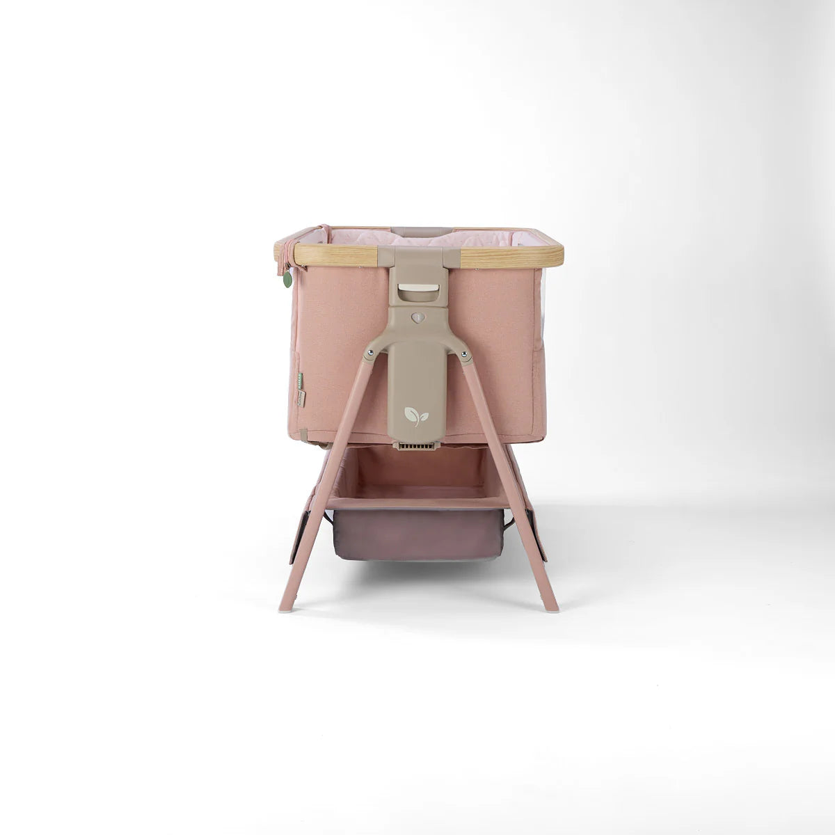Tutti Bambini CoZee Air 2 Bedside Crib - Drifted Oak / Blush