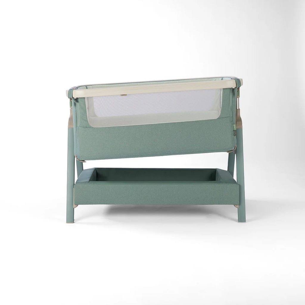 Tutti Bambini CoZee Air 2 Bedside Crib - Whitewash / Kelp