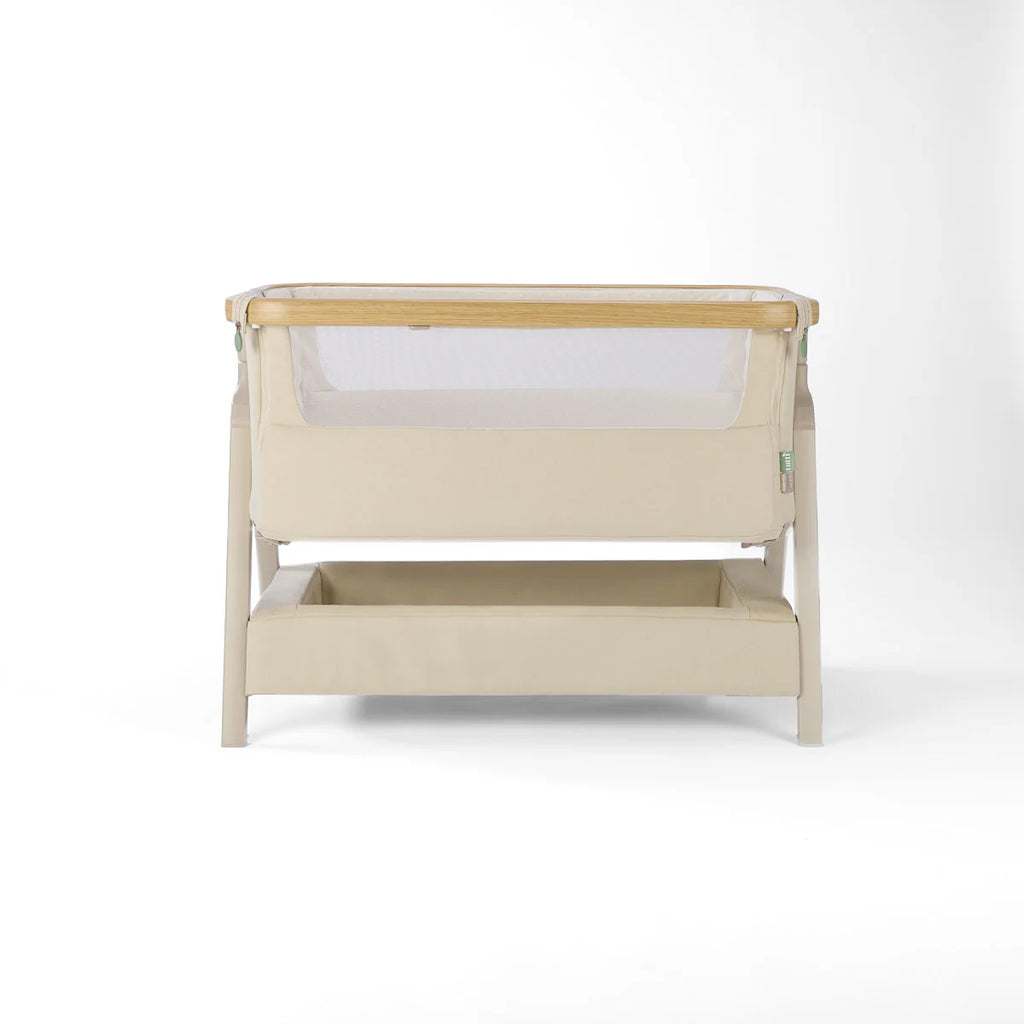 Tutti Bambini CoZee Air 2 Bedside Crib - Toasted Oak / Sand