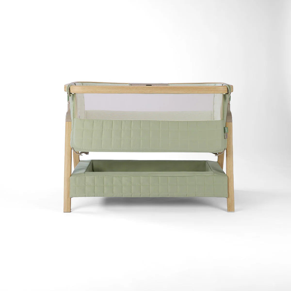 Tutti Bambini CoZee Sense Bedside Crib - Drifted Oak / Eucalyptus