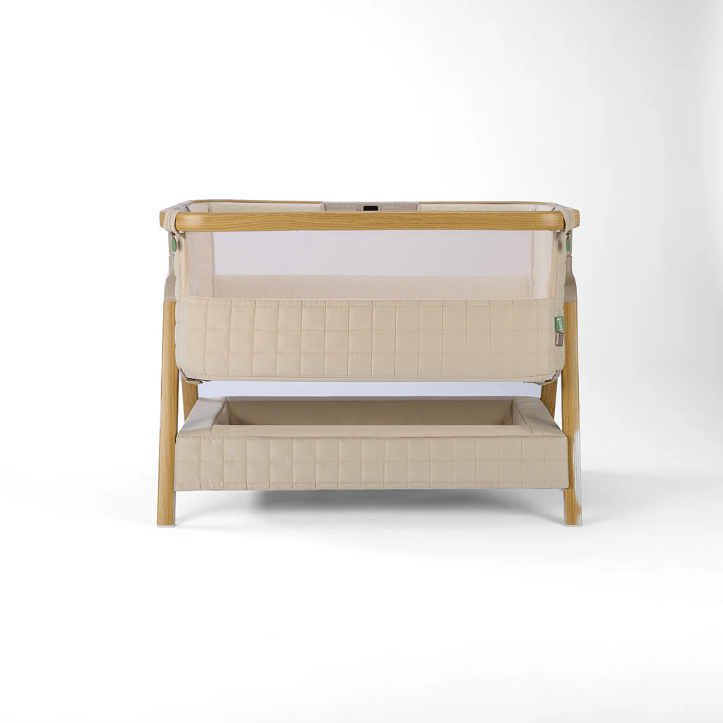 Tutti Bambini CoZee Sense Bedside Crib - Toasted Oak / Sand