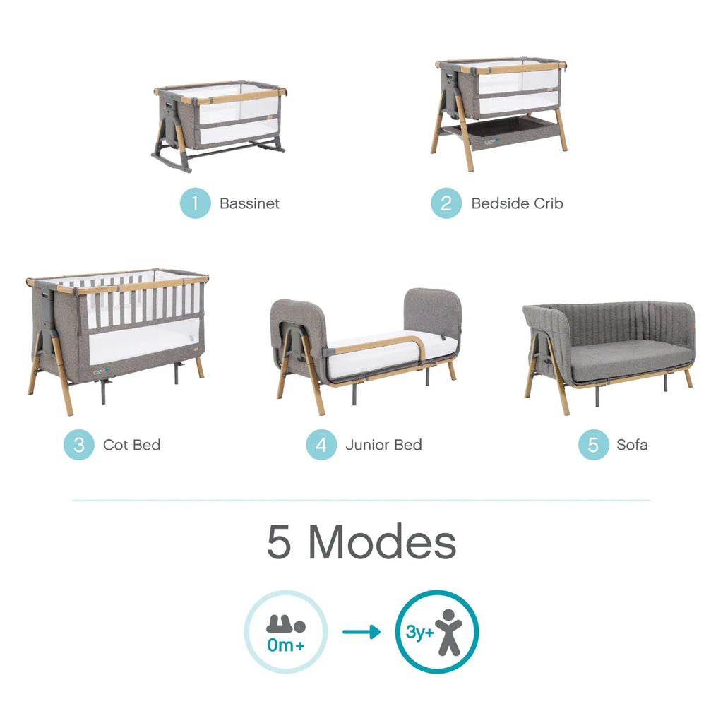 Tutti Bambini CoZee XL 5in1 - Oak / Charcoal