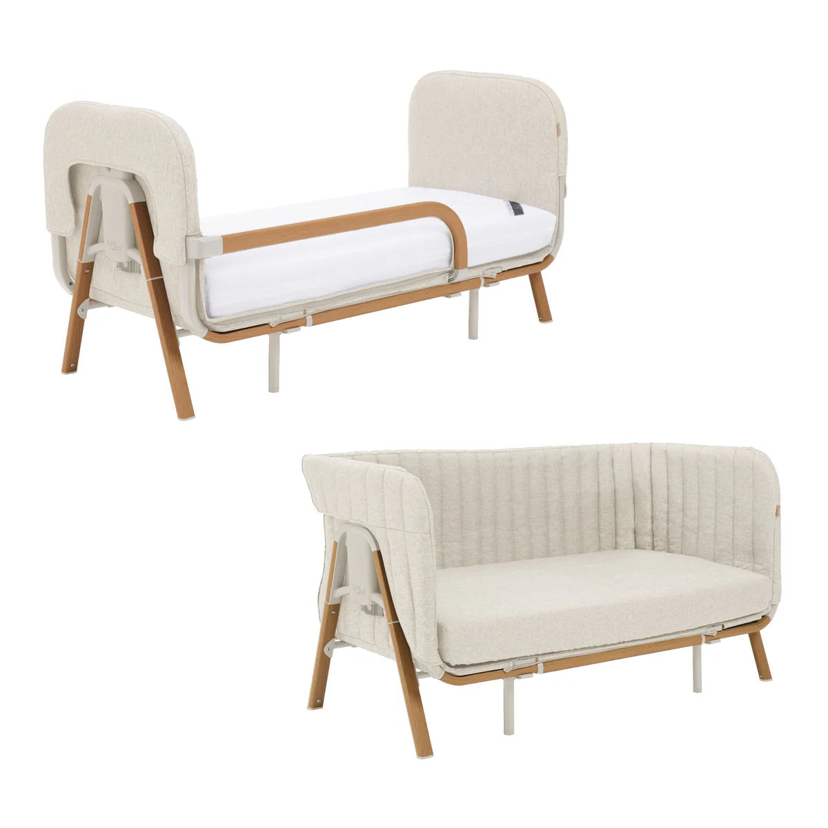 Tutti Bambini Cozee XL Junior Bed & Sofa Expansion Pack - Scandinavian Walnut / Ecru