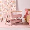 Tutti Bambini CoZee Air 2 Bedside Crib - Drifted Oak / Blush