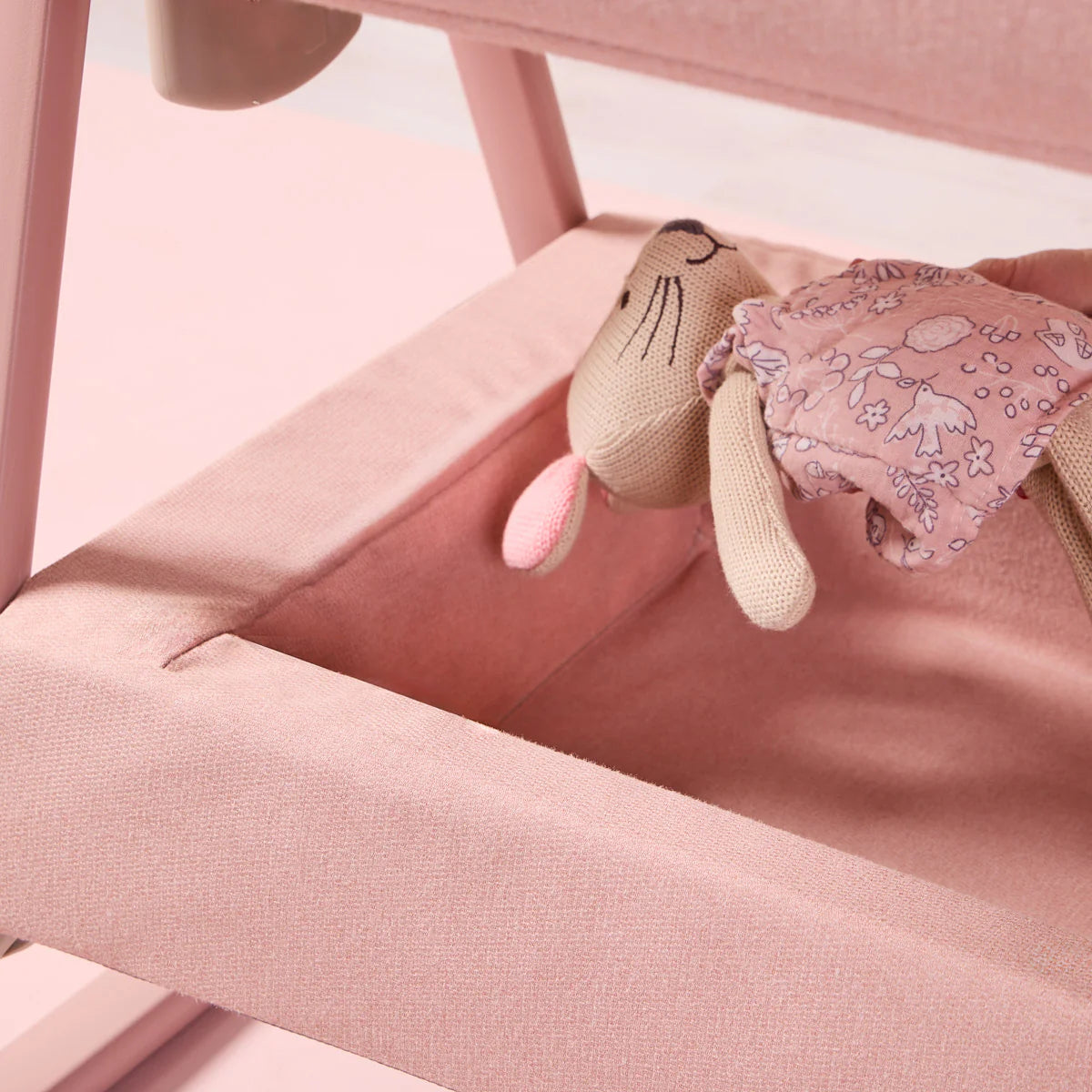 Tutti Bambini CoZee Air 2 Bedside Crib - Drifted Oak / Blush