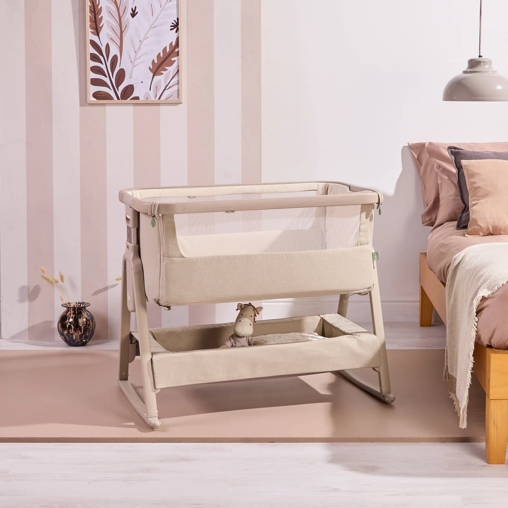 Tutti Bambini CoZee Air 2 Bedside Crib - Soft Walnut / Cocoa
