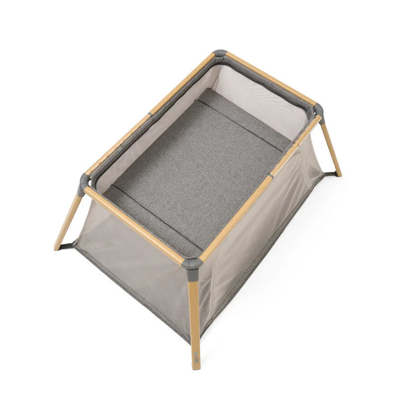Tutti Bambini CoZee Go 3-in-1 Bassinet, Travel Cot & Playpen - Oak & Charcoal