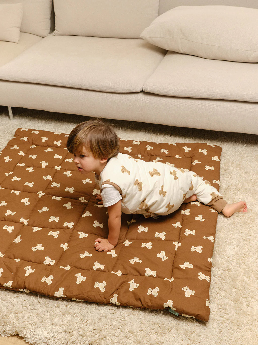 Crawling mat - Teddy Mocca by Molis&Co