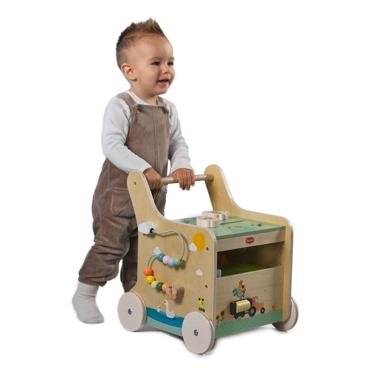 Tiny Love Farmers Funday Push & Play Wooden Walk Behind