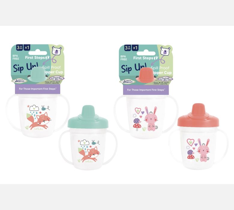 First Steps 260ml Decorated Spill Proof Tumbler
