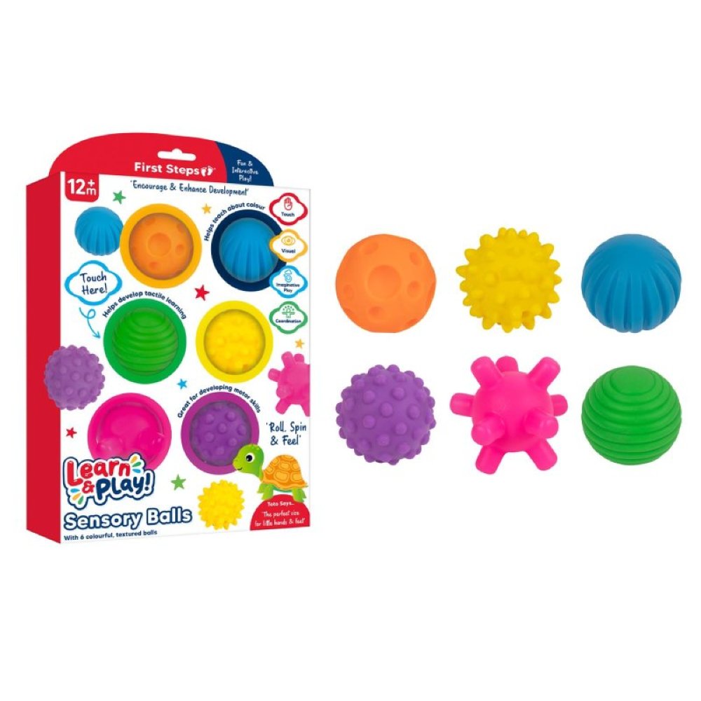 First Steps 6 Pack Sensory Balls