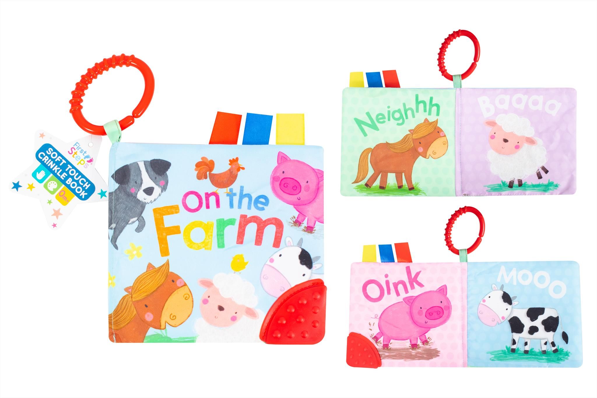 First Steps Baby's First Soft Touch Crinkle Book