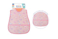 First Steps Peva Bib With Pocket Pink