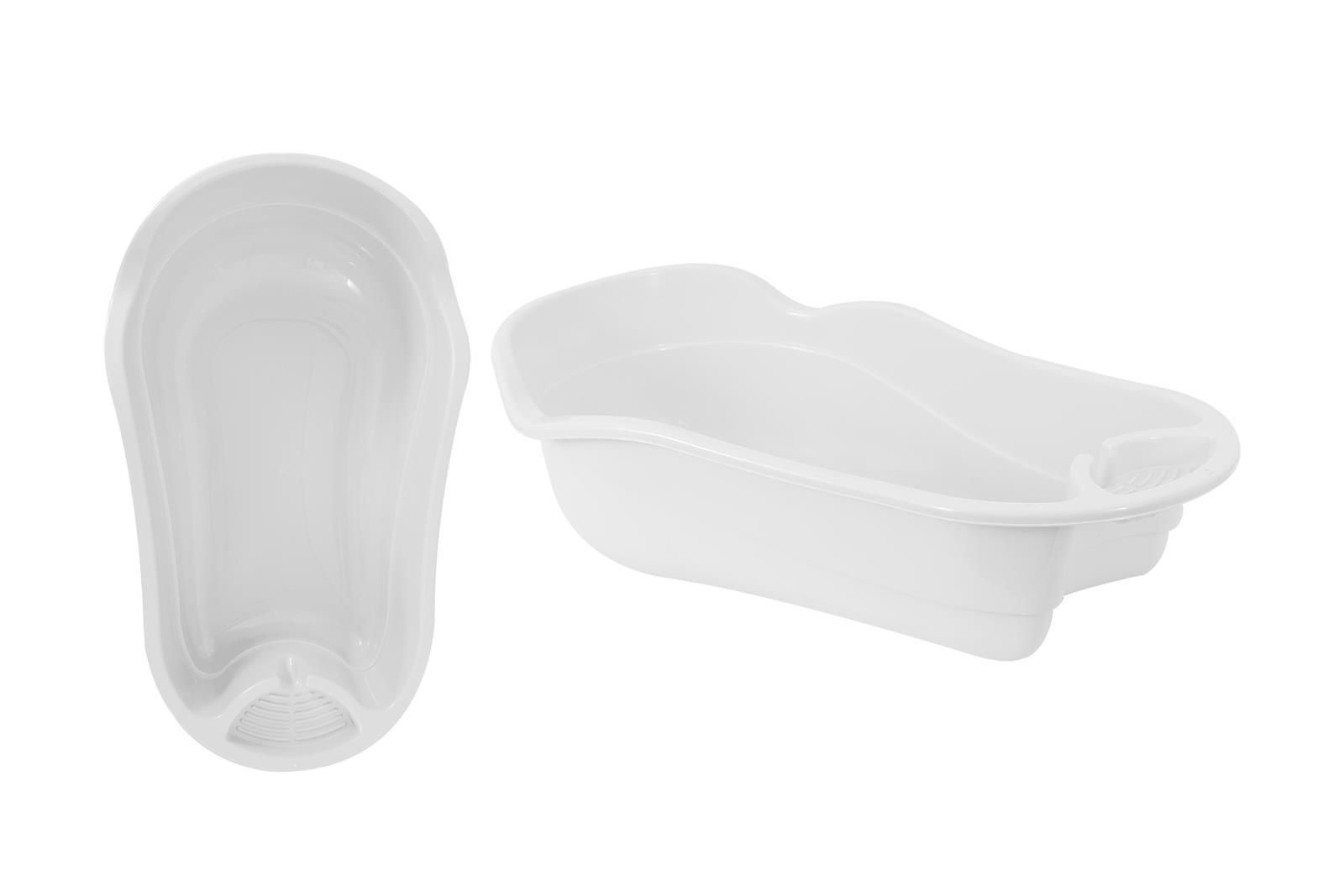 First Steps Plastic Baby Bath White