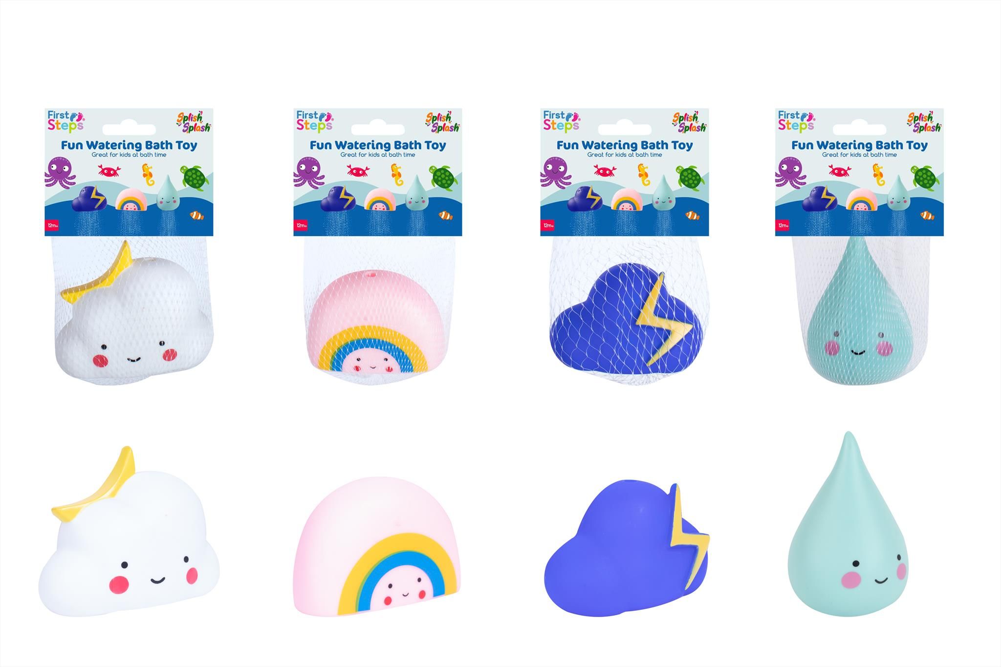 First Steps Rain Cloud Bath Toy 4 Assorted Designs Special offer