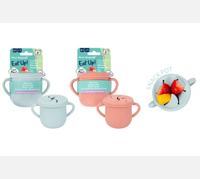 First Steps Silicone 2 Handle Snack Cup