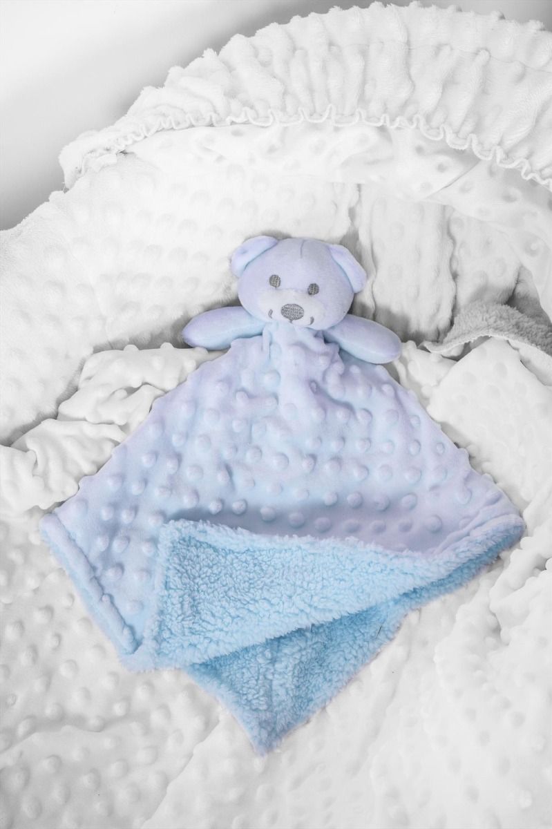 First Steps Soft Double Sided Baby Comforter Blanket Blue