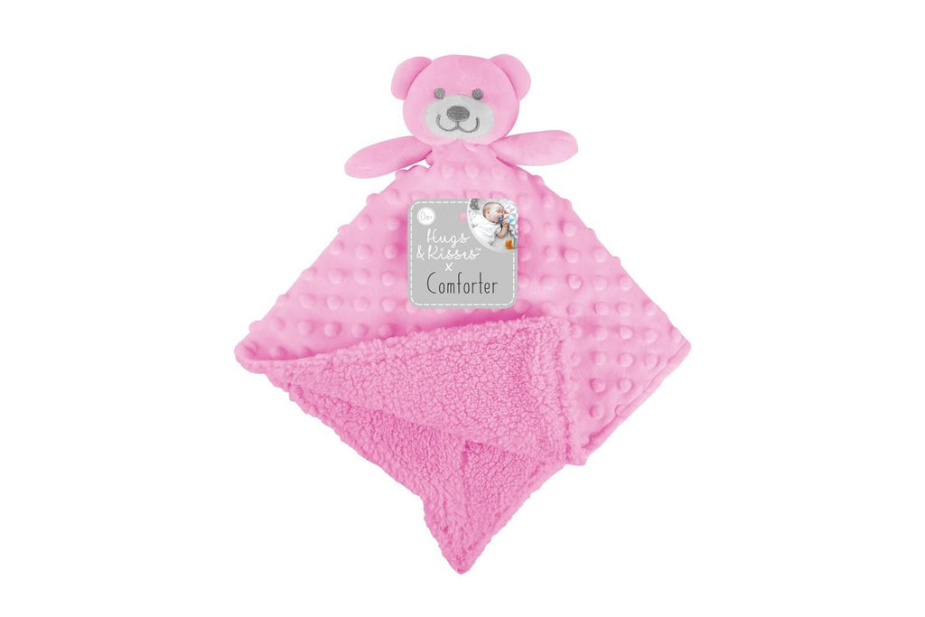 First Steps Soft Double Sided Baby Comforter Blanket Pink