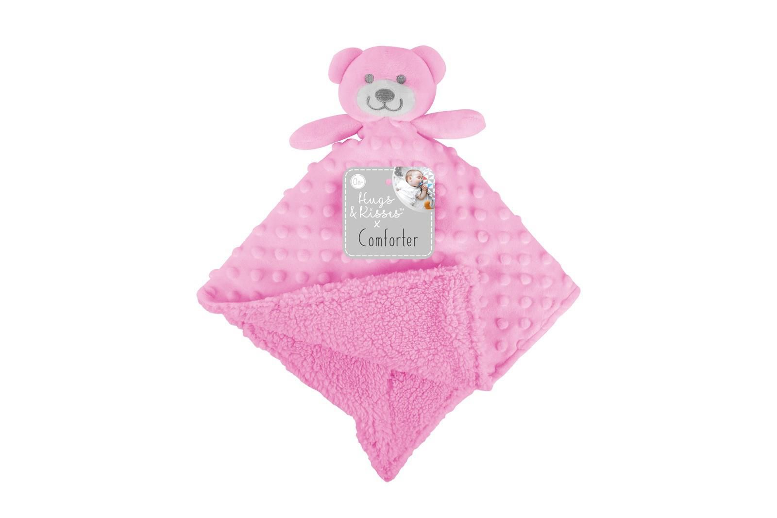 First Steps Soft Double Sided Baby Comforter Blanket Pink