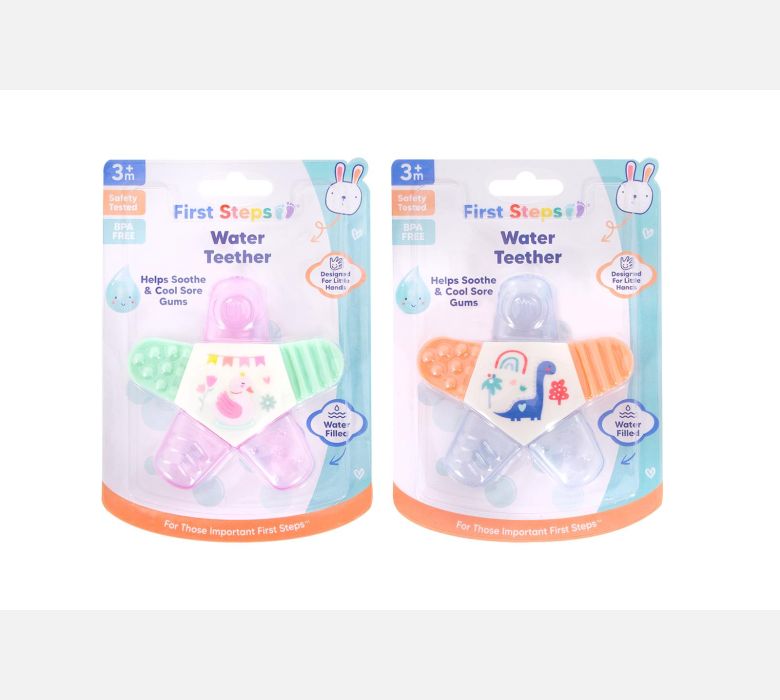 First Steps Waterfilled & Soft Texture Teether 2 Colours