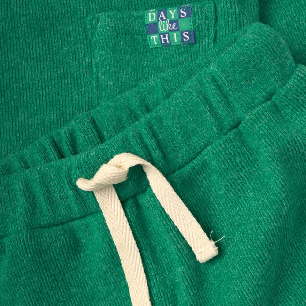 Lily & Jack Kids Brushed Rib Sweatshirt & Jog Pant Outfit - Green