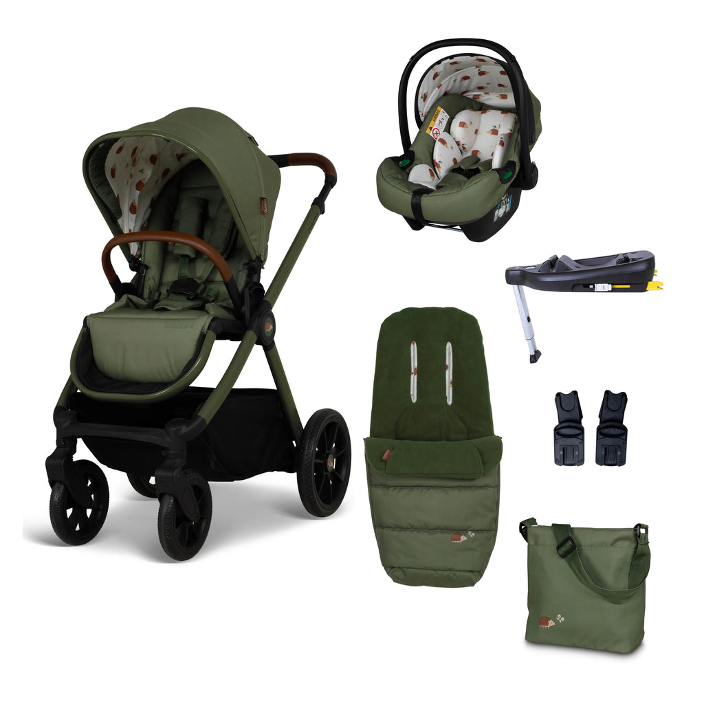 Cosatto Giggle 4 Pushchair 2-in-1 Everything Bundle Hoglet
