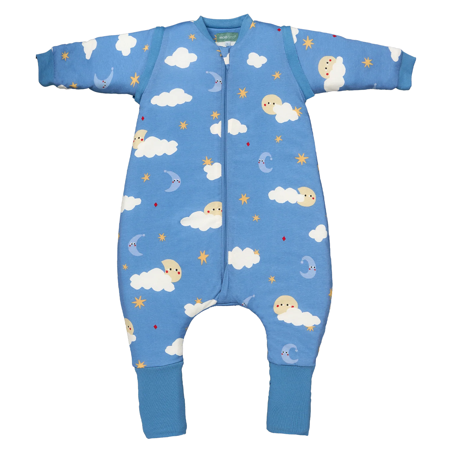 Sleeping jumpsuit with sleeves and socks - Good night - TOG 1 by Molis & Co