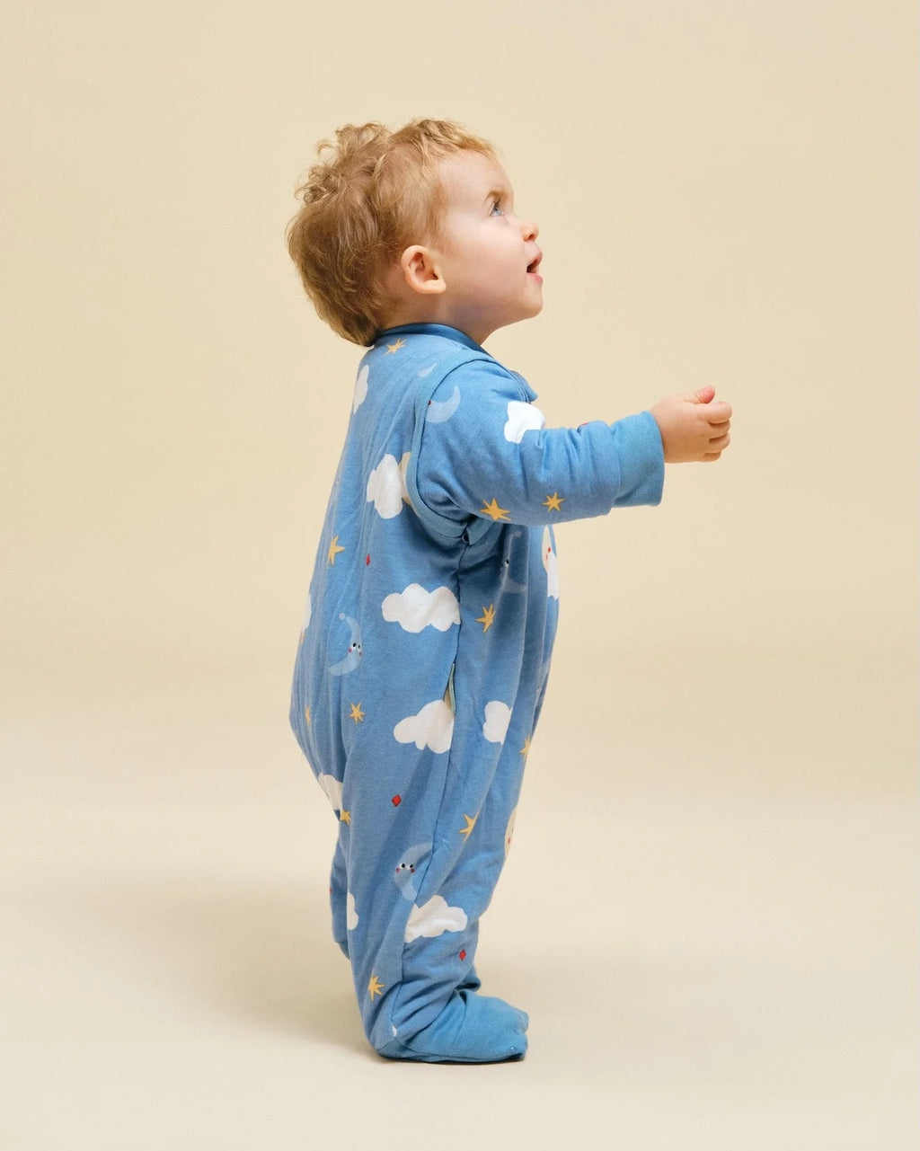 Sleeping jumpsuit with sleeves and socks - Good night - TOG 1 by Molis & Co
