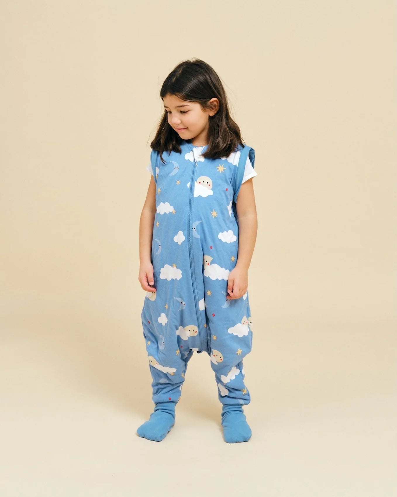 Sleeping jumpsuit with sleeves and socks - Good night - TOG 1 by Molis & Co